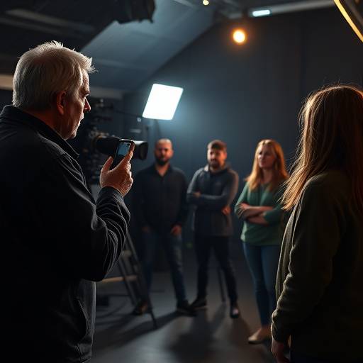 Director working with actors